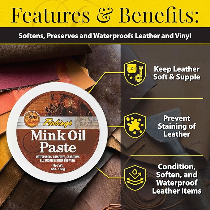 Fiebing's Smooth Leather Mink Oil Paste EX-STOCK Canada