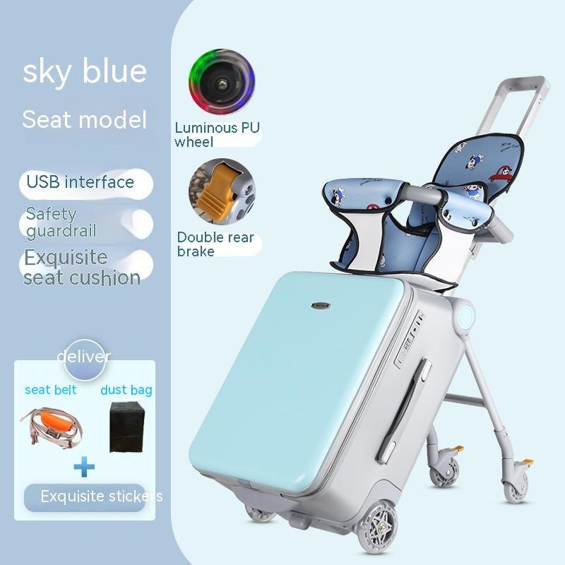 Children Can Sit And Ride Multifunctional Trolley Case | EX-STOCK Canada