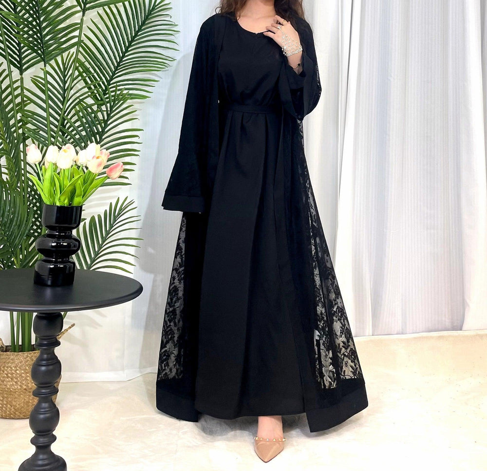 Mode Musulmane Robe Traditionnelle Femme Robe en Dentelle - EX-STOCK Canada