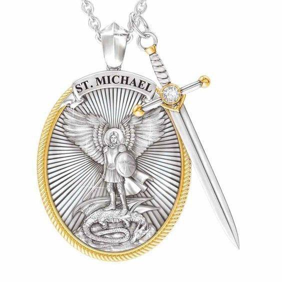 Protection Shield Western Mythology Faith Necklace - EX-STOCK Canada