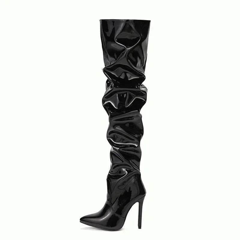 Knee High Long Boots Women Fashion Super High Heel Party Shoes - EX-STOCK CANADA