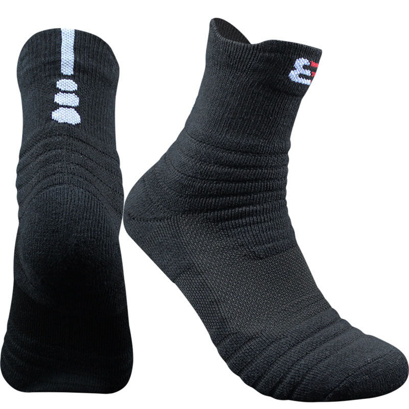 Cotton Blend Ankle Socks – Black, White & Gray | Short & Middle Tube