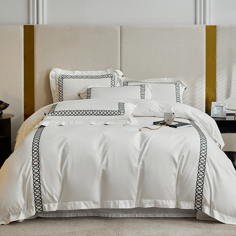120 Pillow Cotton Four Piece Luxury Pure Cotton Duvet Cover EX-STOCK Canada