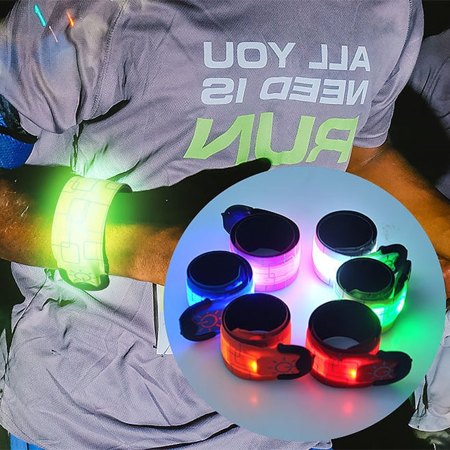LED Running Armband – USB Rechargeable Safety Wristband for Night Running, Cycling & Kids | 6 Colours