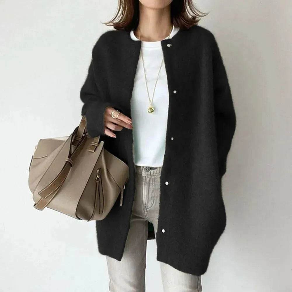 Autumn Winter Cashmere Single Breasted Kimono Cardigan Jacket for women - EX-STOCK Canada