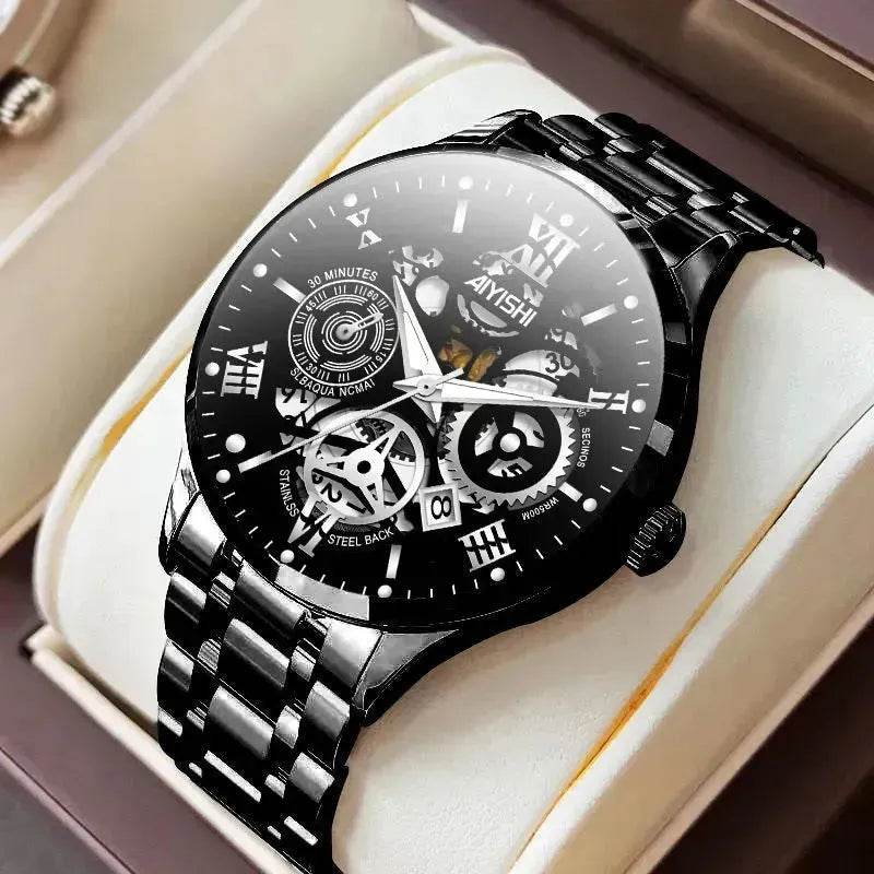 Men's Automatic Non-mechanical Men's Watch Stainless Steel Waterproof - EX-STOCK Canada