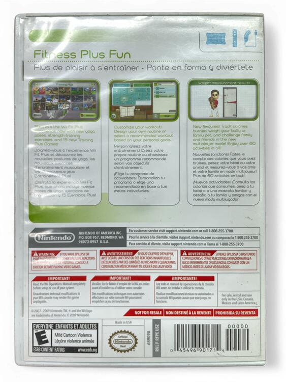 Wii Fit Plus W/ Official Nintendo Wii Balance Board