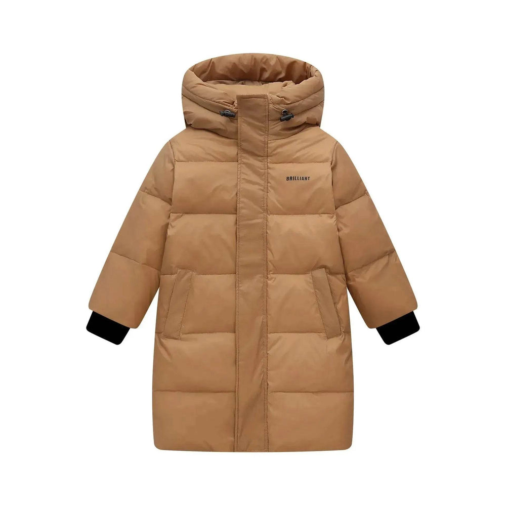 Children's Mid-length Down Jacket Thickened Winter Jacket for kids - EX-STOCK Canada