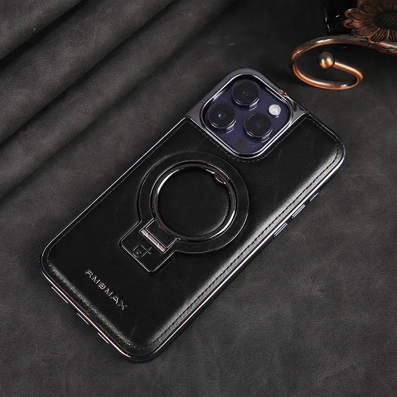Luxury Magnetic Bracket Phone Case Business Drop-resistant Leather Case - EX-STOCK Canada
