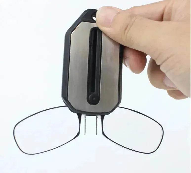Mini Nose Clip On Portable Reading Glasses Men For Women Rimless Portable Magnifying Presbyopic Glasses Eyewear Ladies - EX-STOCK Canada