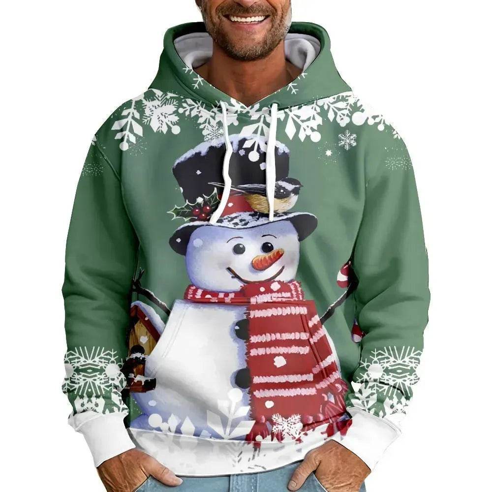 Christmas Snowman Personalized Printed Hoodie Sweatshirts - EX-STOCK Canada