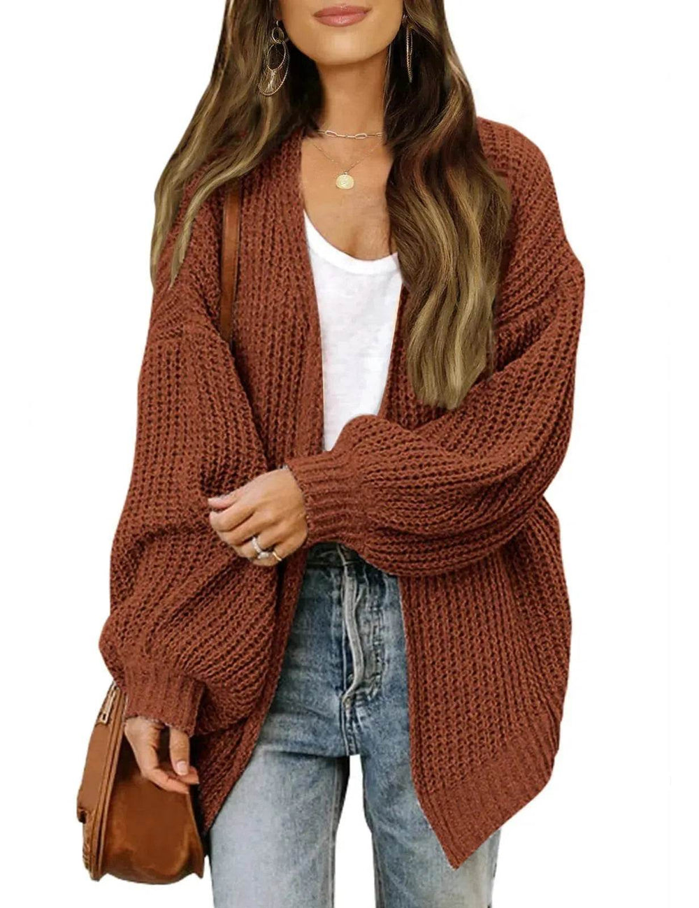 Fall fashioned jacket Knitted Cardigan sweater for women - EX-STOCK Canada