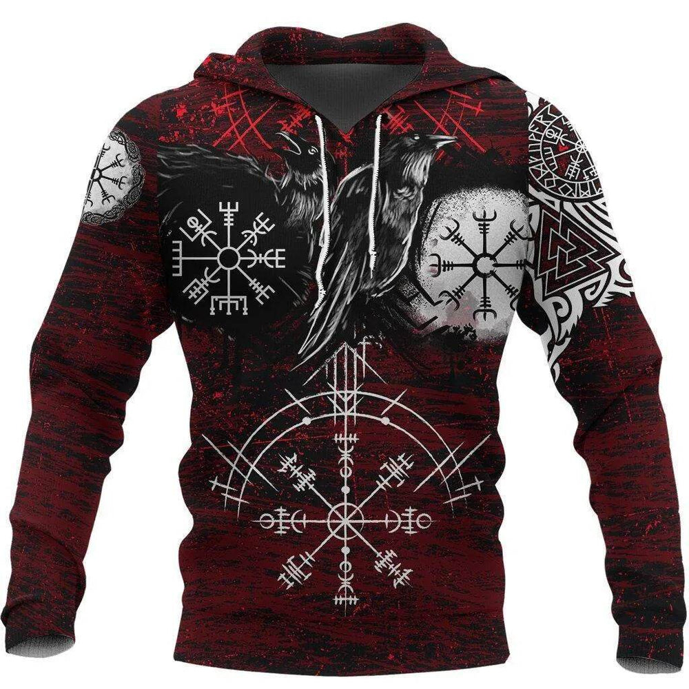 Men's Gothic Printed Street Fashion Classic Hoodie Pullover - EX-STOCK Canada