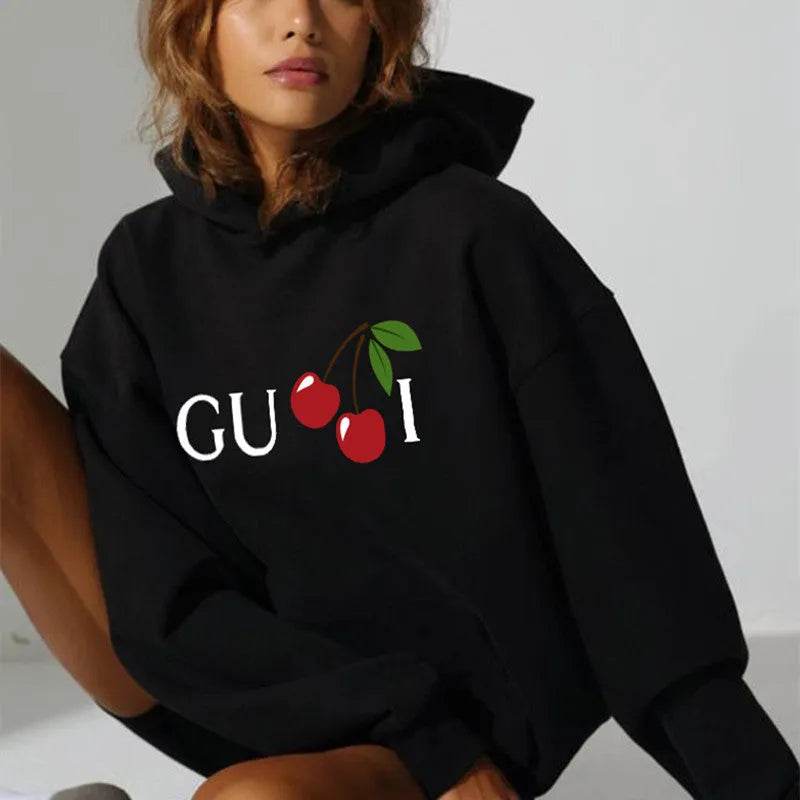 Women Printed Sweater Kawaii Bear Pattern Loose - EX-STOCK Canada