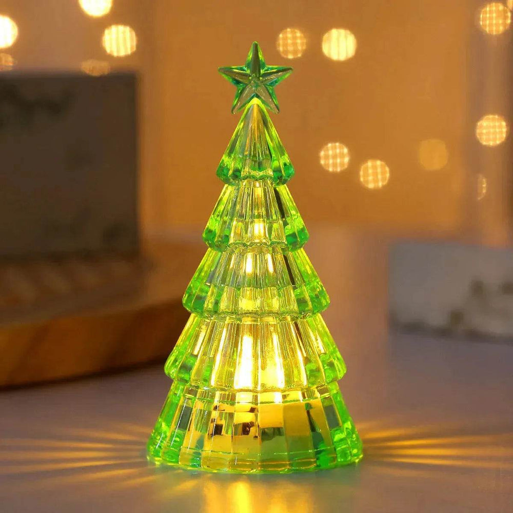 Christmas Lawn Decoration Light-emitting Christmas Tree Crystal Small Night Lamp - EX-STOCK Canada