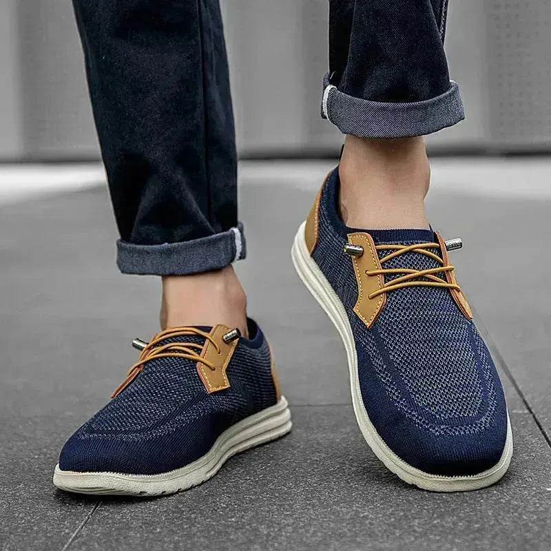Casual Flat Slip-on Mesh Shoes Lightweight Breathable Loafers Men Walking Running Sports Shoes Sneakers for Men - EX-STOCK Canada