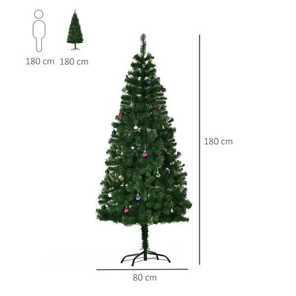 6ft Green Christmas Tree Artificial Xmas Holidays Party With Decoration Ornament EX-STOCK Canada