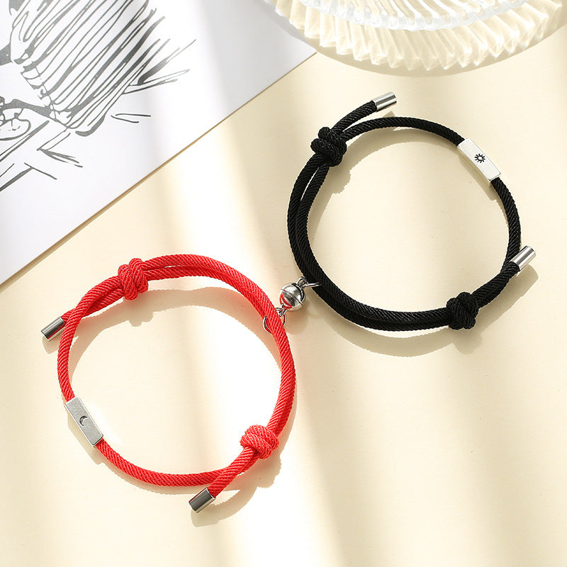 Alloy Sun And Moon Couple Bracelets A Pair - EX-STOCK Canada