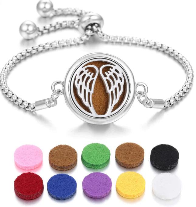 Bracelet d'aromathérapie kaléidoscope 2024 Nouveau Parfum Diffuseur d'huile essentielle Médaillon Bracelet Charms Bijoux diffuseur d'arôme pour femmes - EX-STOCK Canada