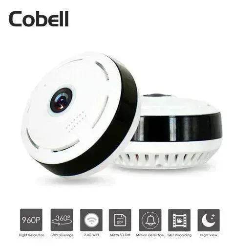 960P HD WiFi IP Camera, 360° Panoramic Fish Eyes Lens - EX-STOCK Canada