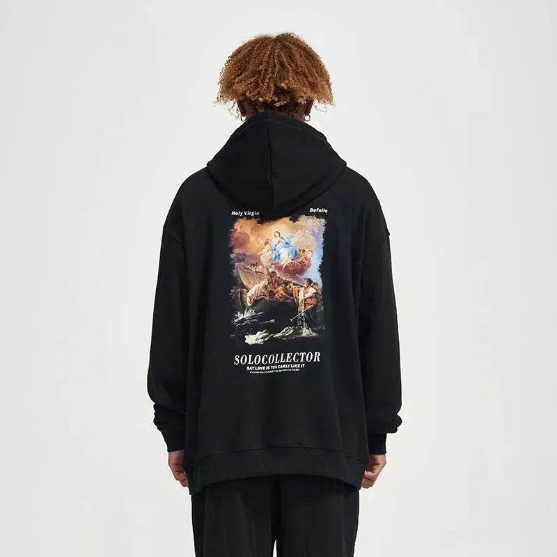 Solo Collector Printed Drawstring Pullover Hoodie Sweatshirt Men - EX-STOCK Canada