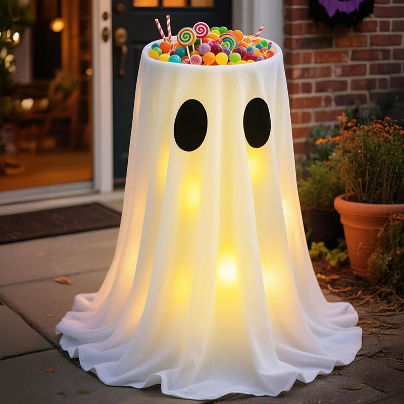 Halloween ghost candy bowl stand adjustable 55–100 cm – product view 1