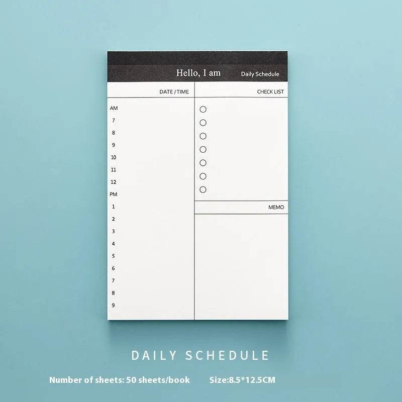 Portable Notepad Schedule Daily Planner - EX-STOCK Canada
