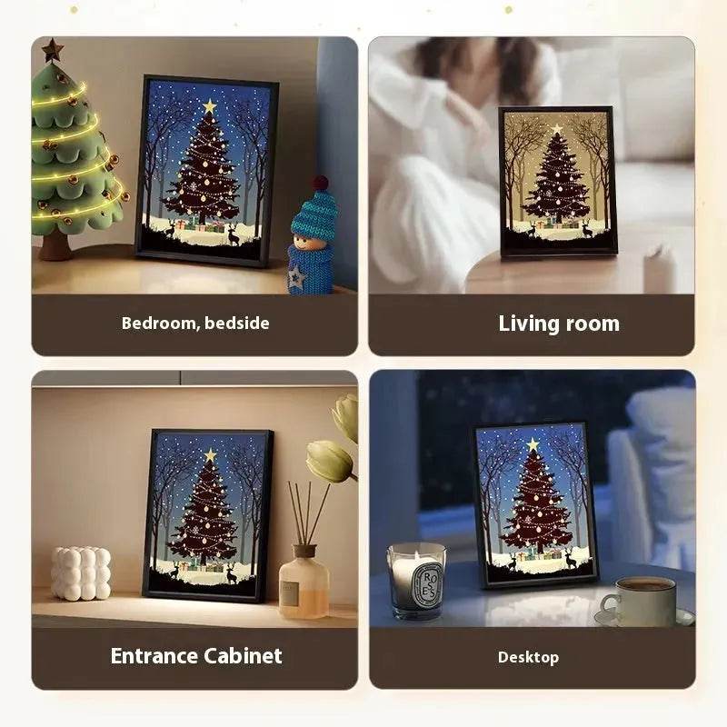 2024 New Luminous Christmas Tree Painting decorations Bluetooth Speaker integrated Gift Ideas - EX-STOCK Canada