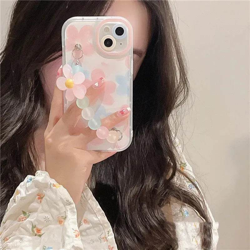 Fashion Flower Bracelet Silicone Phone Case - EX-STOCK Canada