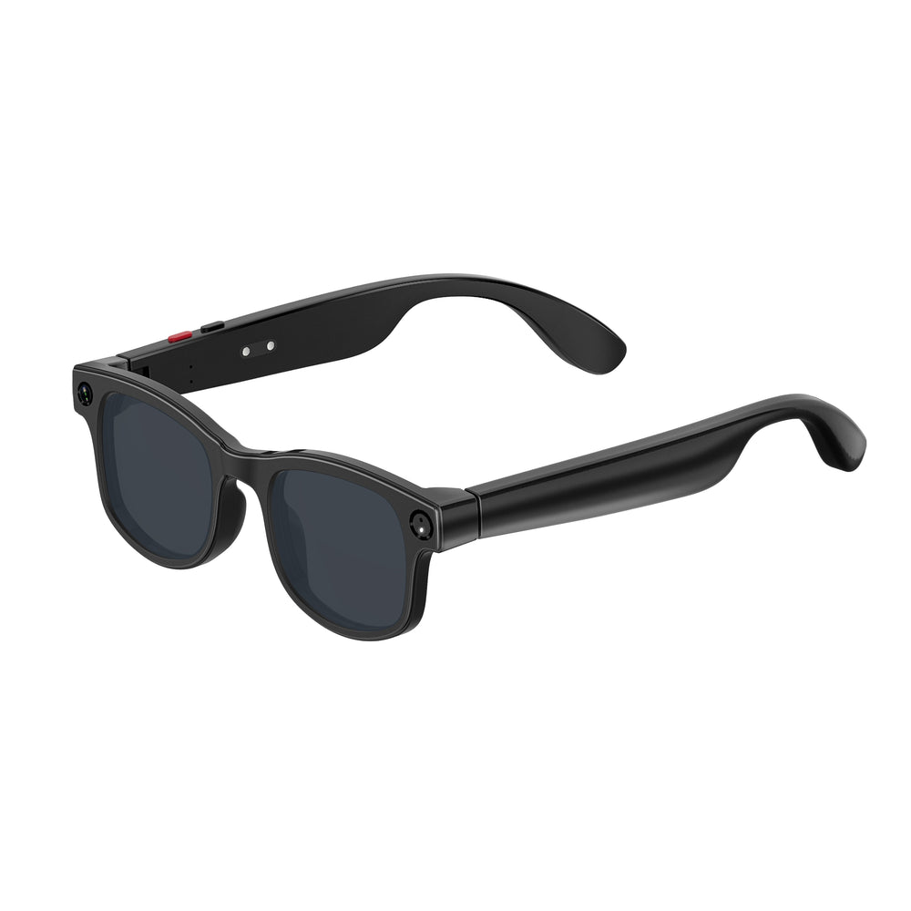 G1 AI smart camera glasses with lens and carrying accessories