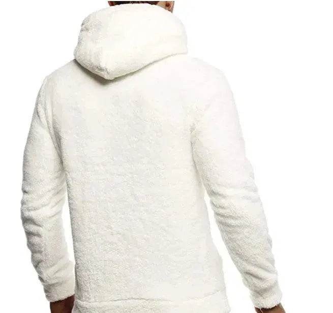 Autumn Winter Drawstring Fleece Hoodie Pullover for men - EX-STOCK Canada