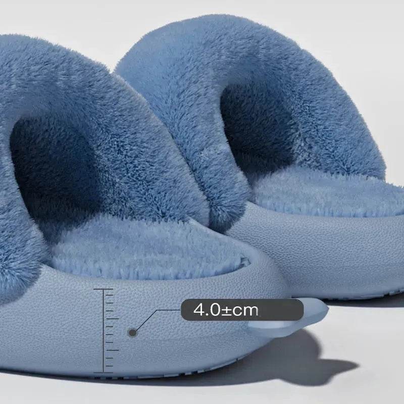 Winter Shark Slippers Detachable Warm Fuzzy Slippers Bedroom House Shoes Women - EX-STOCK Canada