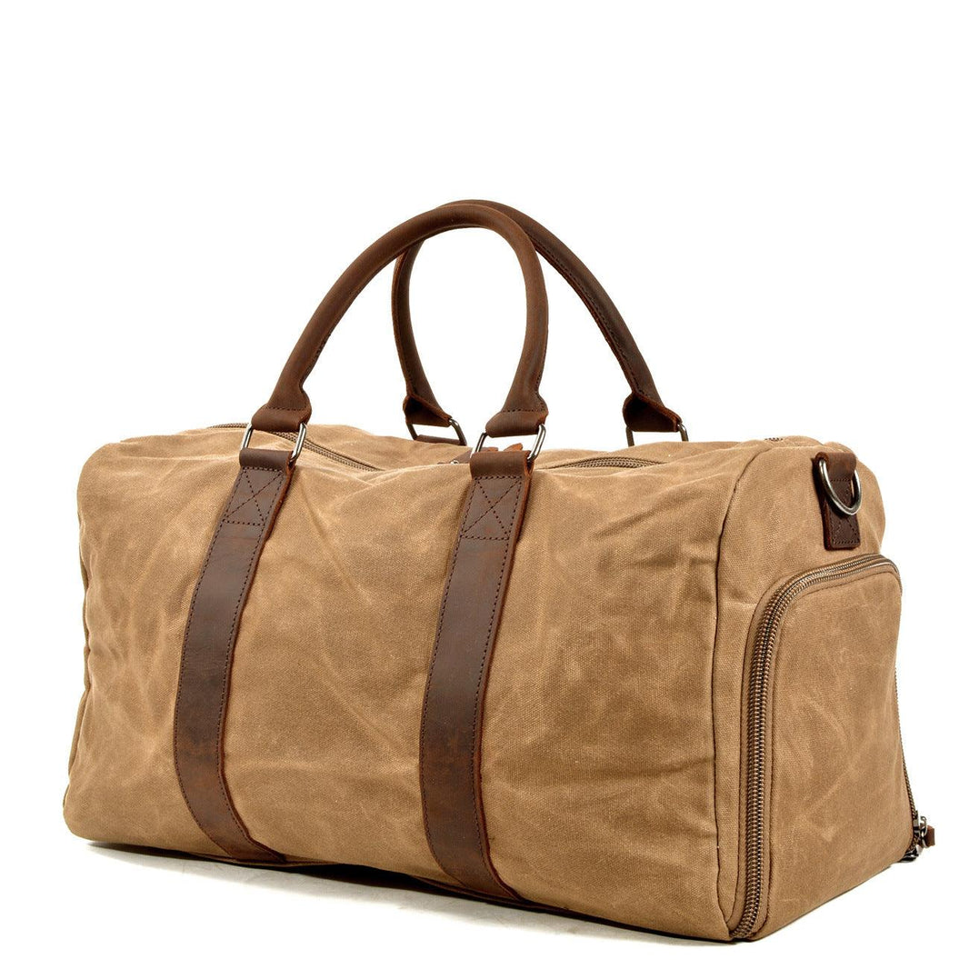 Men's One-shoulder Portable Training Dry Wet Separation Swimming Large Capacity Canvas Luggage Travel Bag | EX-STOCK Canada
