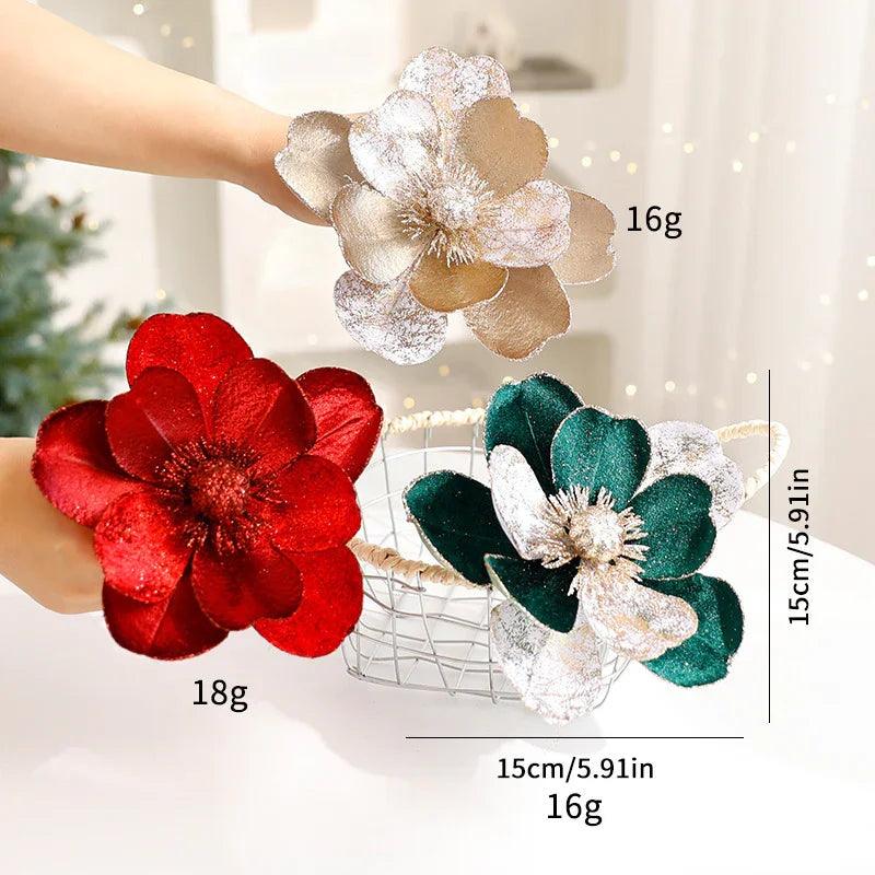 Ornements de fleurs de Noël Décorations pour arbre de NoëlEX-STOCK Canada