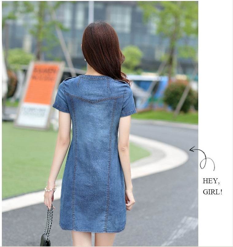 Casual Denim Fashion Mini Jeans dress - EX-STOCK Canada