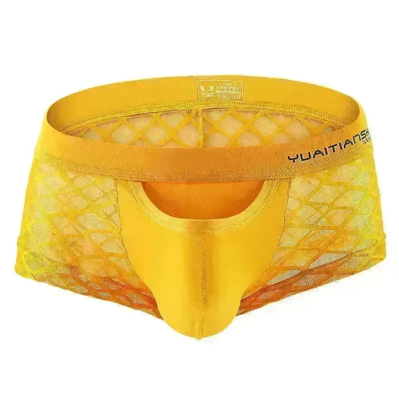 All- match Men's Underwear Breathable Nylon Mesh Boxer Briefs - EX-STOCK CANADA