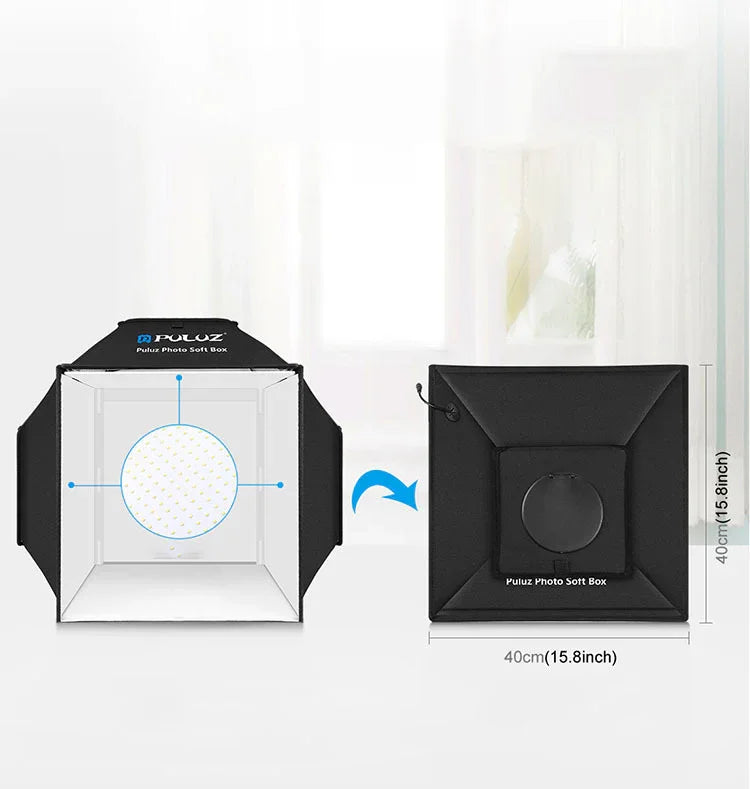 40cm Small Studio LED Folding Product Photo Light Box Simple Shooting Light EX-STOCK Canada