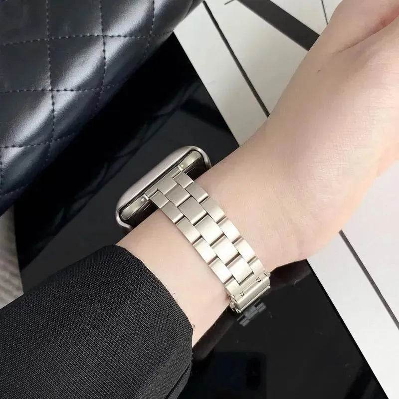 Women Replaceable Stainless Steel Chain Watch Band for iwatch - EX-STOCK Canada