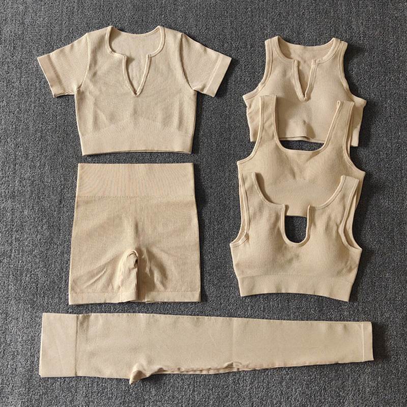 6pcs Yoga Workout Outfit set for women Gym clothes - EX-STOCK Canada