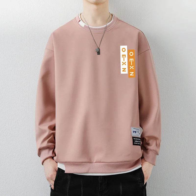 Men's Casual Sweatshirt Round Neck Pullover Top - EX-STOCK Canada