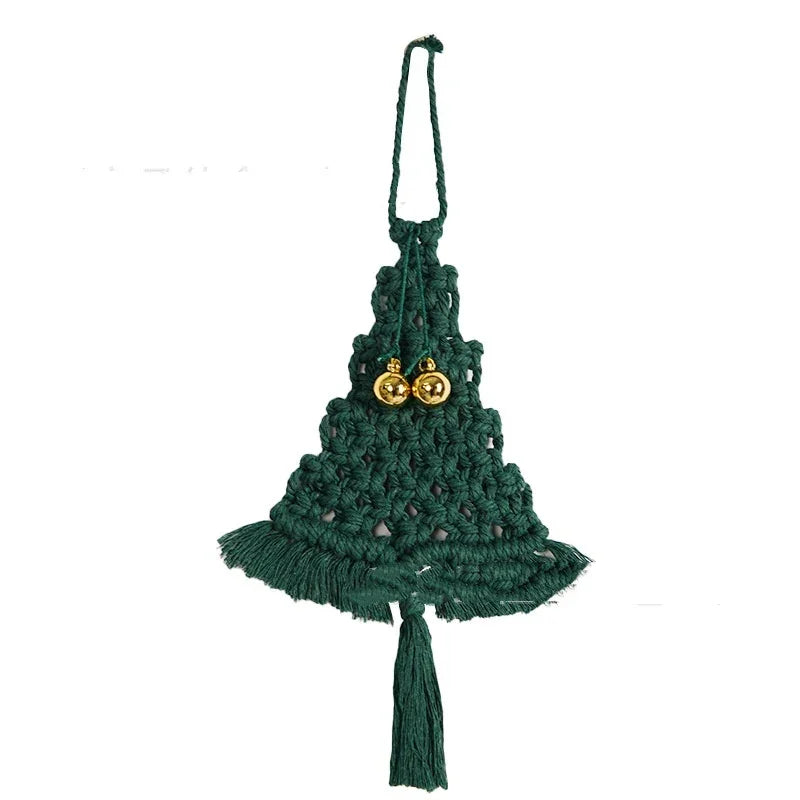 Hand-woven Cotton String Christmas Tree Decoration Pendant EX-STOCK Canada