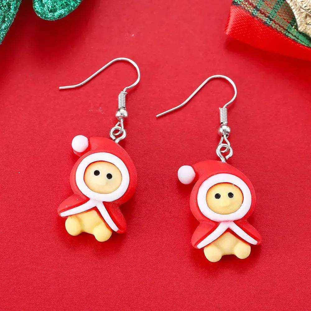 Creative Cartoon Christmas Earrings Fashion - EX-STOCK Canada
