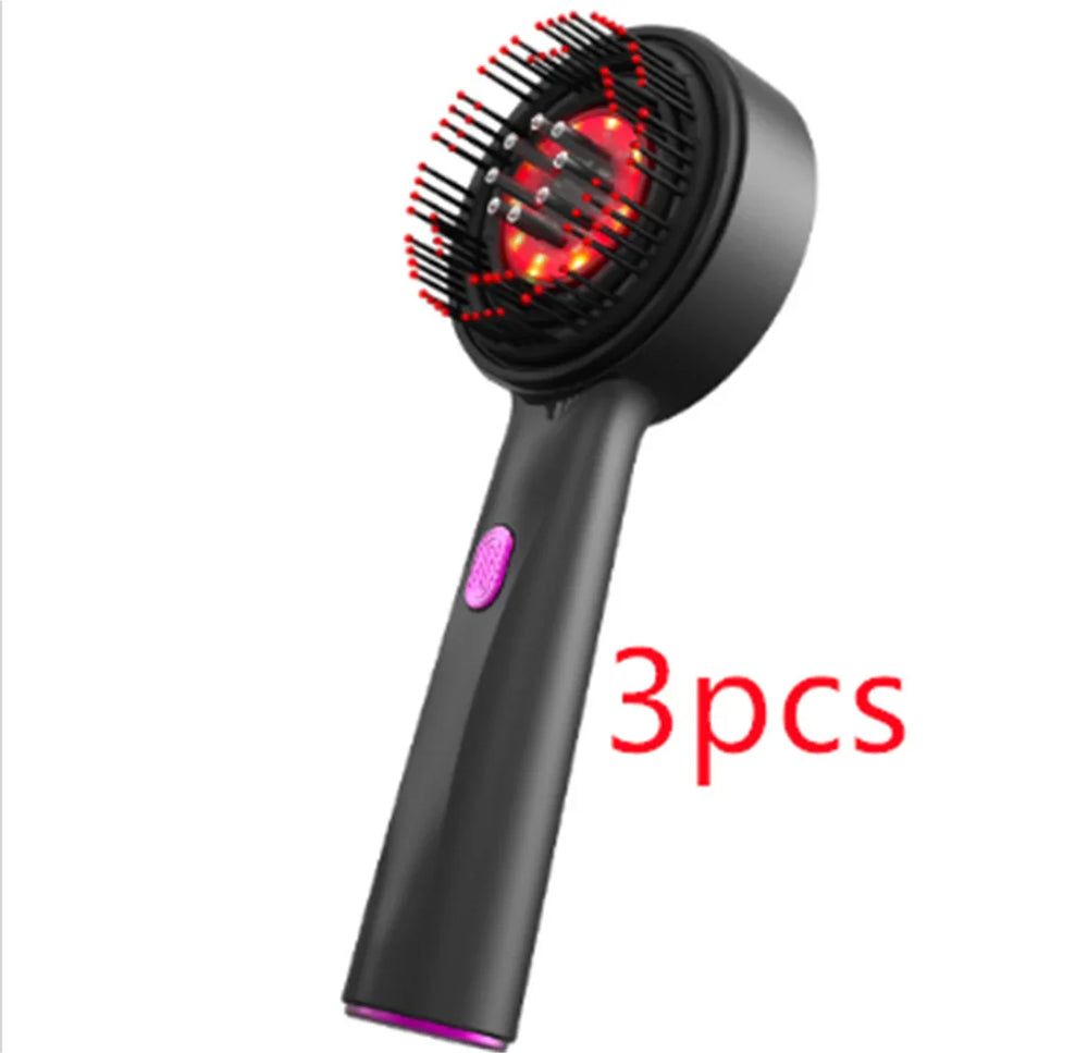 Electric Massage Comb Home Scalp Drain Comb Red Light Anti-slip Hair Care Multi-functional Massage Comb EX-STOCK Canada