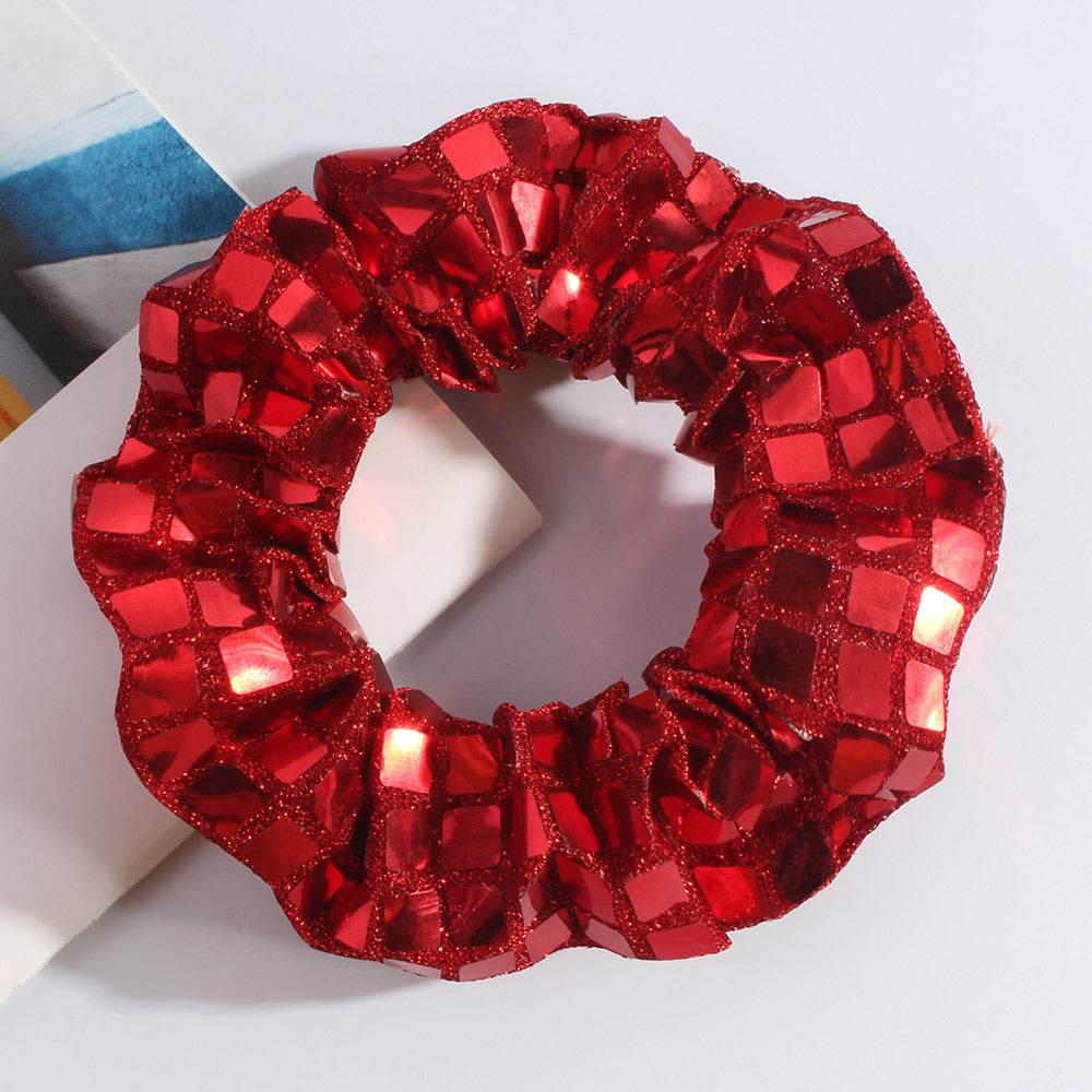 Women Knitted Red Velvet Hair Scrunchies Hair Accesories - EX-STOCK Canada