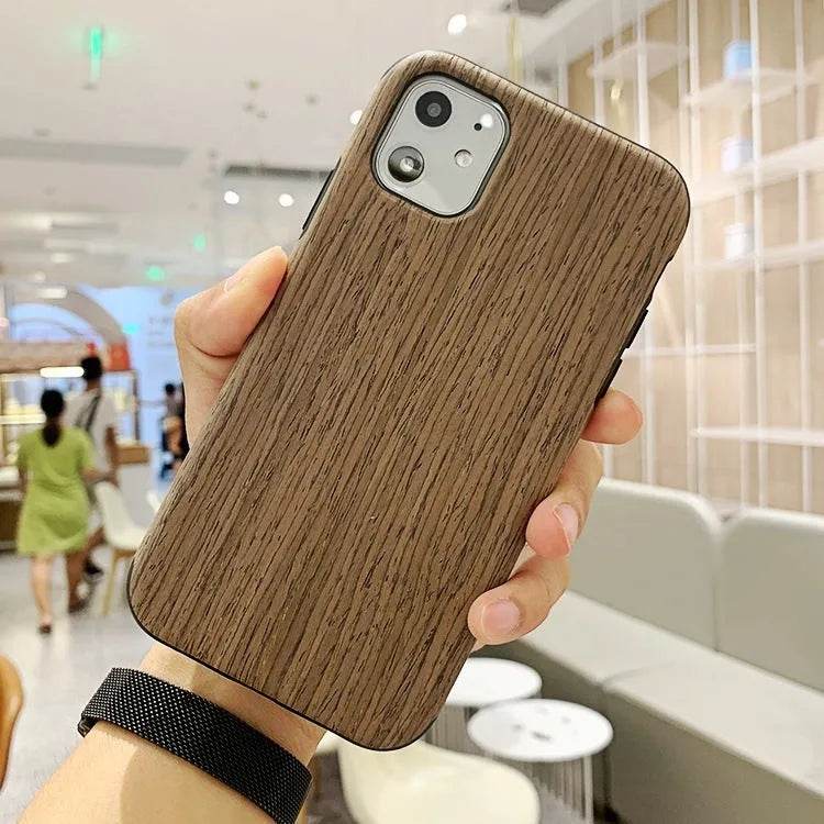 Simple Bamboo Wooden iphone Protective case Unisex - EX-STOCK Canada