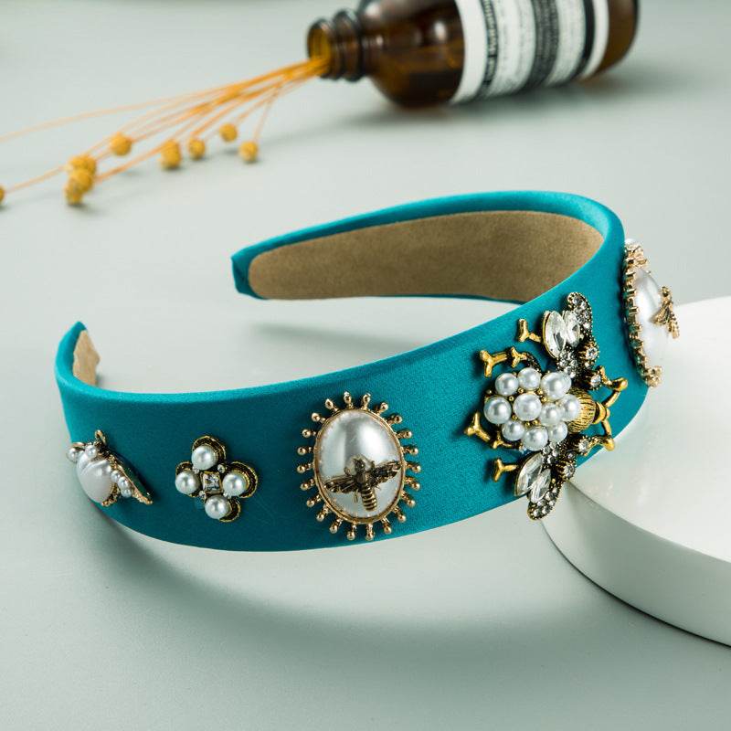 Fashion Inlaid Rhinestone pearl Headband dress headpiece - EX-STOCK Canada