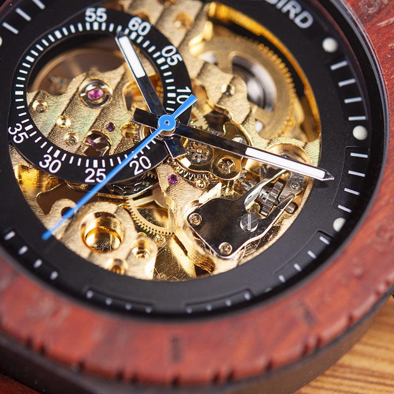 Automatic wooden mechanical luxury men's watch | EX-STOCK Canada