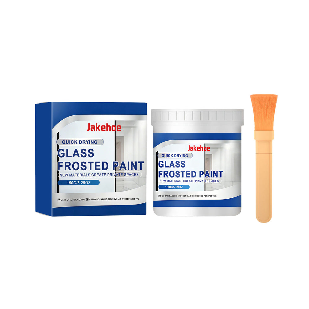 JAKEHOE Frosted Glass Privacy Paint — Waterproof Semi-Transparent Coating for Bathroom Doors & Windows