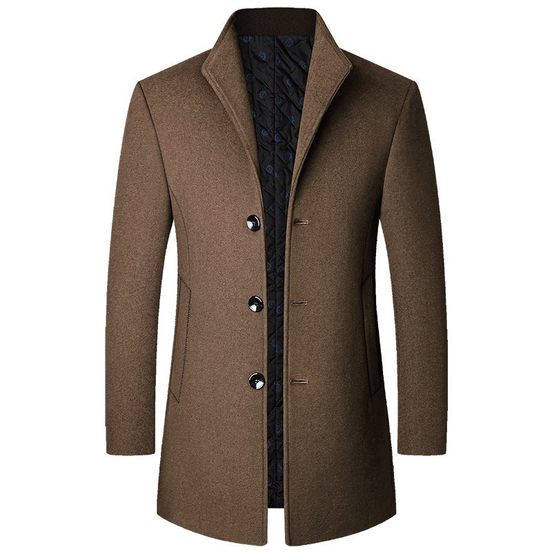 Autumn And Winter Casual Woolen Coat Men | EX-STOCK product gallery photo 3