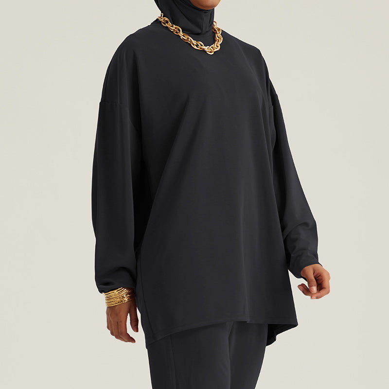 Tenue ample pour femmes musulmanes du Moyen-Orient avec manches longues et pantalon - EX-STOCK Canada